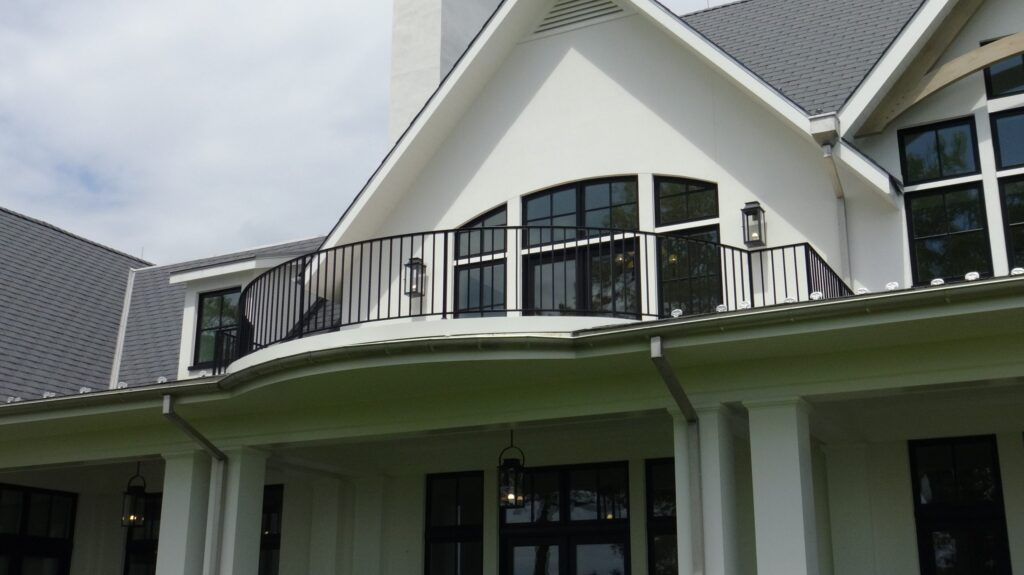Bay front terrace raiing