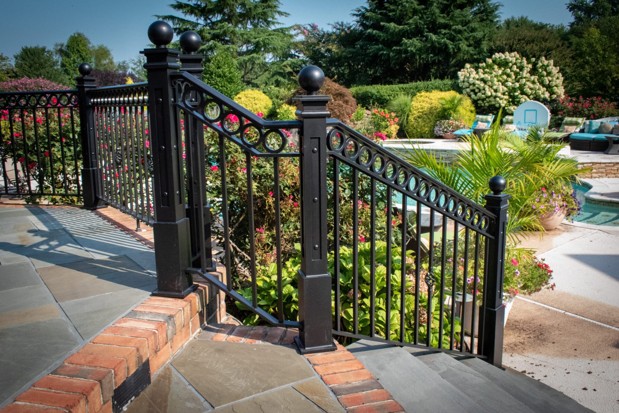 Exterior Design Railing Gallery - Compass Ironworks