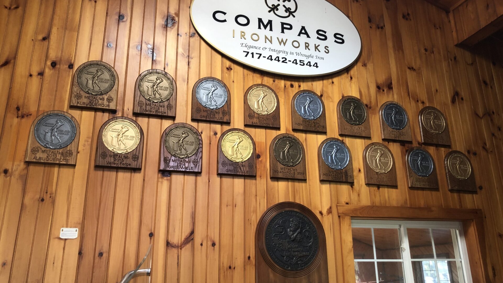 Compass Awards Wall