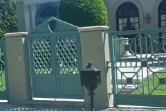 Interesting Square Pattern Fence and gate