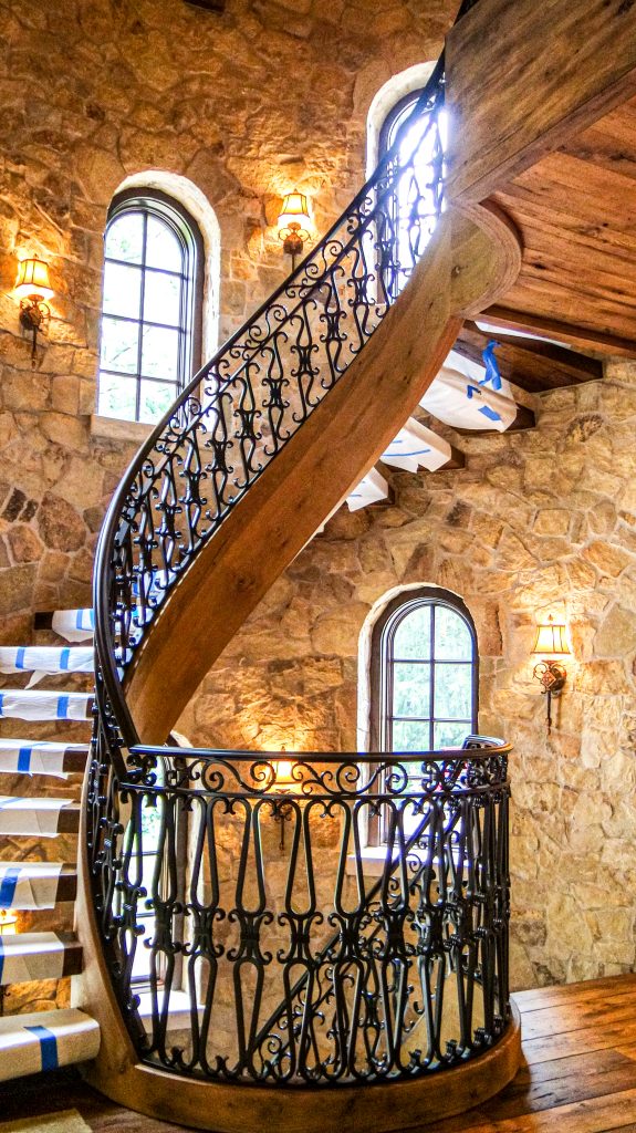Custom Forged Turret Stairs