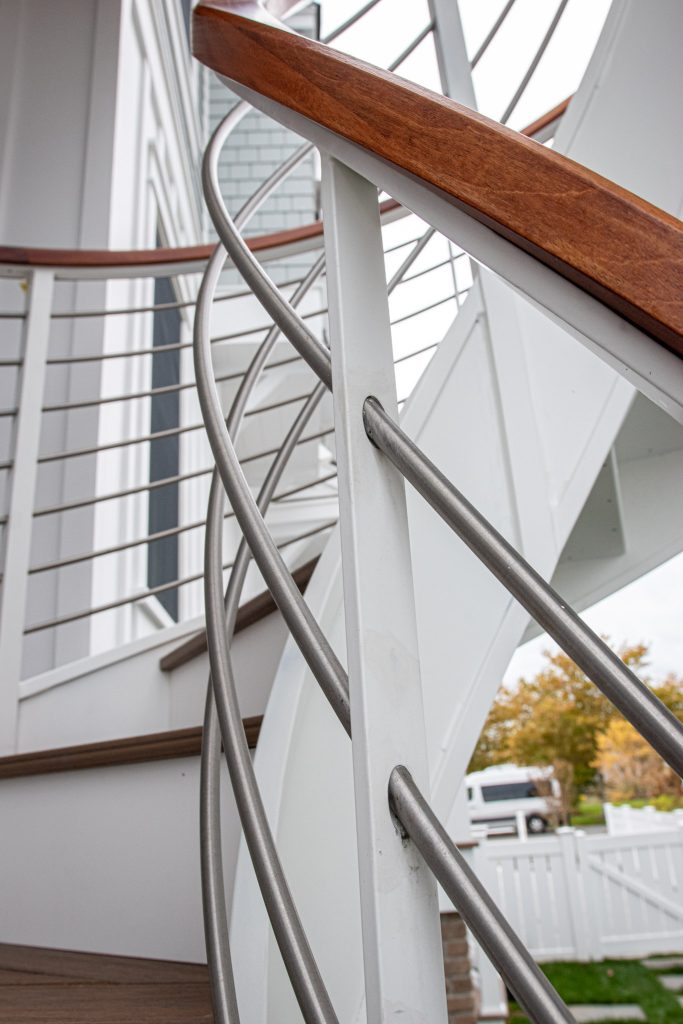 Bayside Helical Designer Staircase with Stainless Rods 