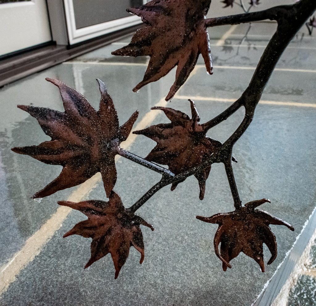 Maple Tree Branch Railing leaf detail