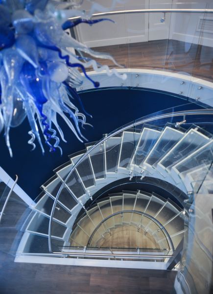 Clear Glass Staircase