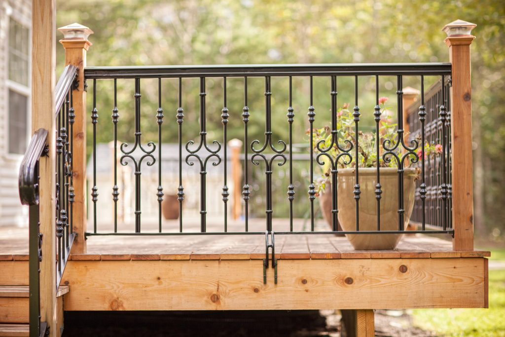 Wooded Patio Railing