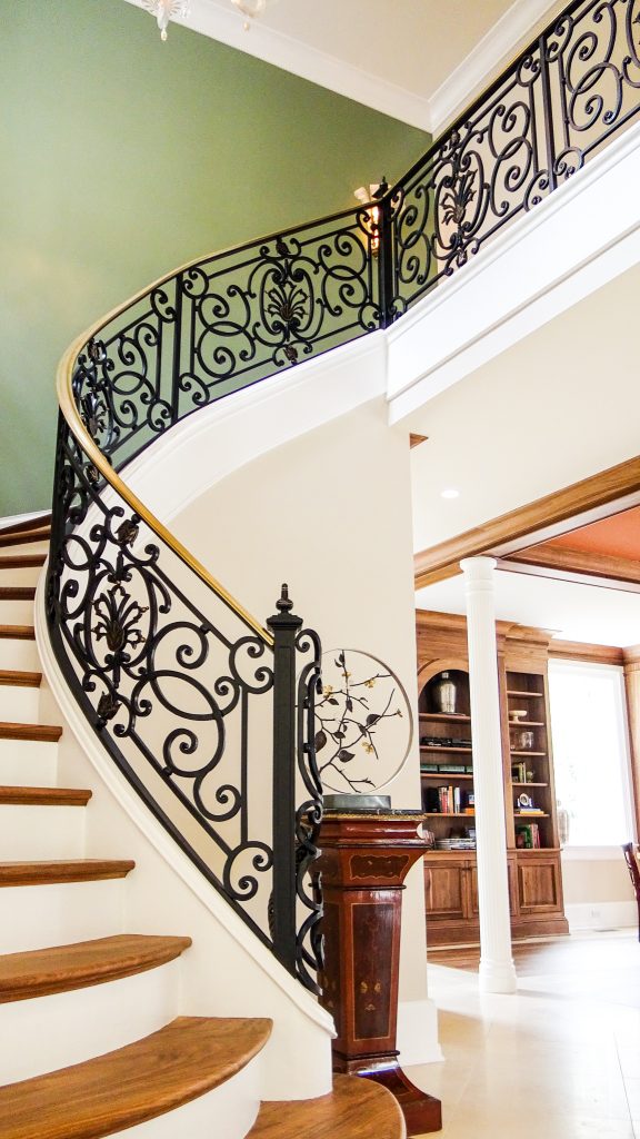 Grand Staircase Scrollwork Railing