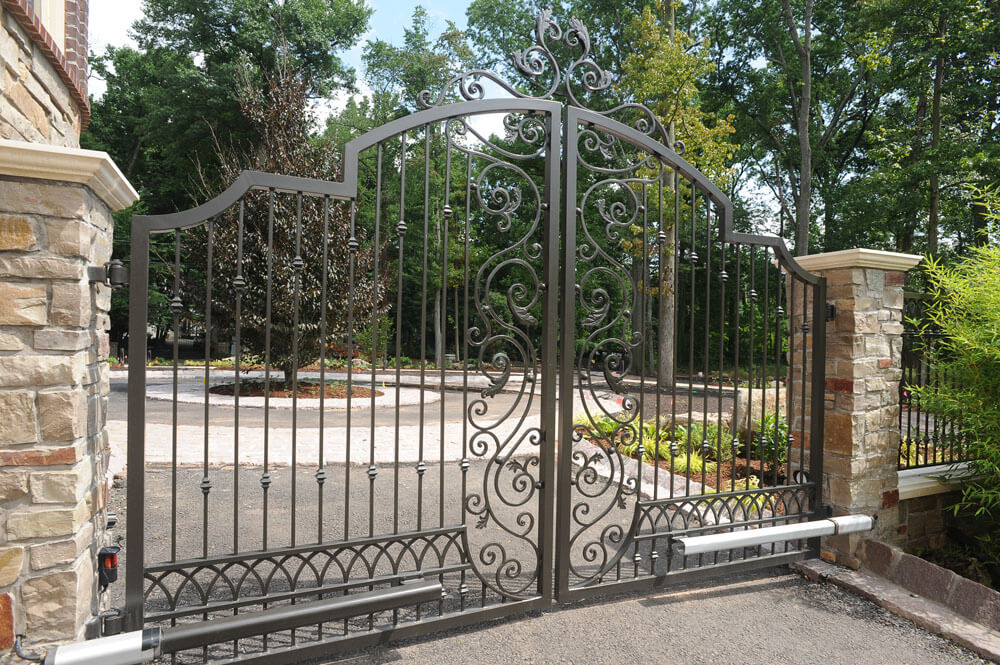 Custom Forged Automated Driveway Gate