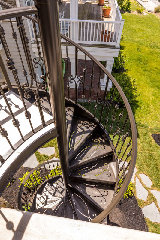 Custom Aluminum Spiral Staircase